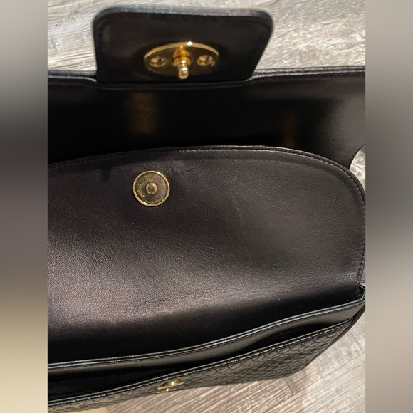 Vintage 1980’s Bally double flap black leather 3 way bag - Picture 13 of 16